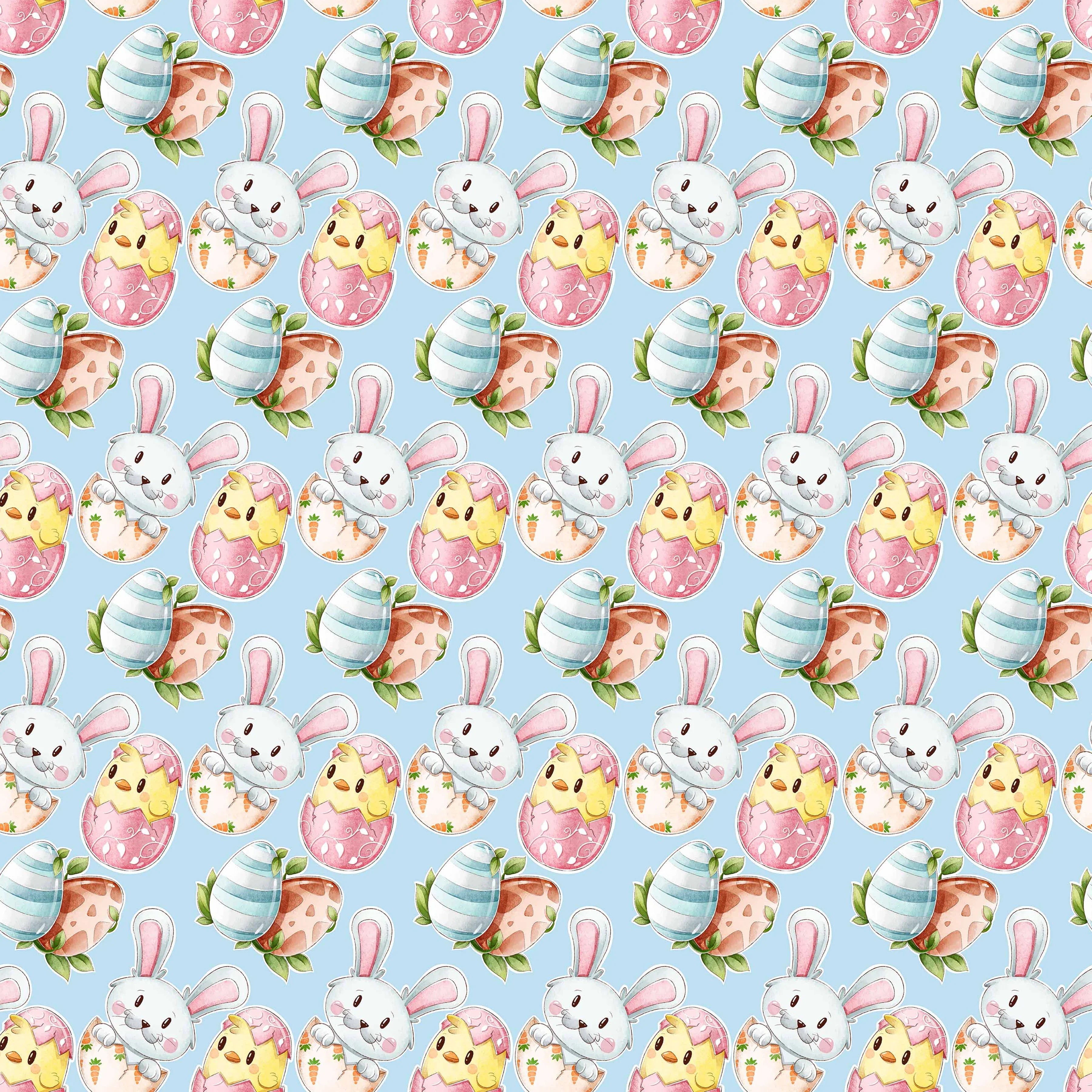 Watercolor Easter Seamless Digital Paper - CraftNest - Digital Crafting and Art