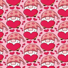 Valentines Day Gnome Seamless Digital Paper - CraftNest - Digital Crafting and Art