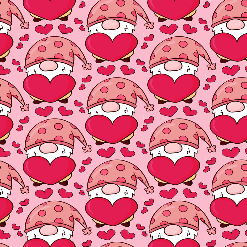Valentines Day Gnome Seamless Digital Paper - CraftNest - Digital Crafting and Art