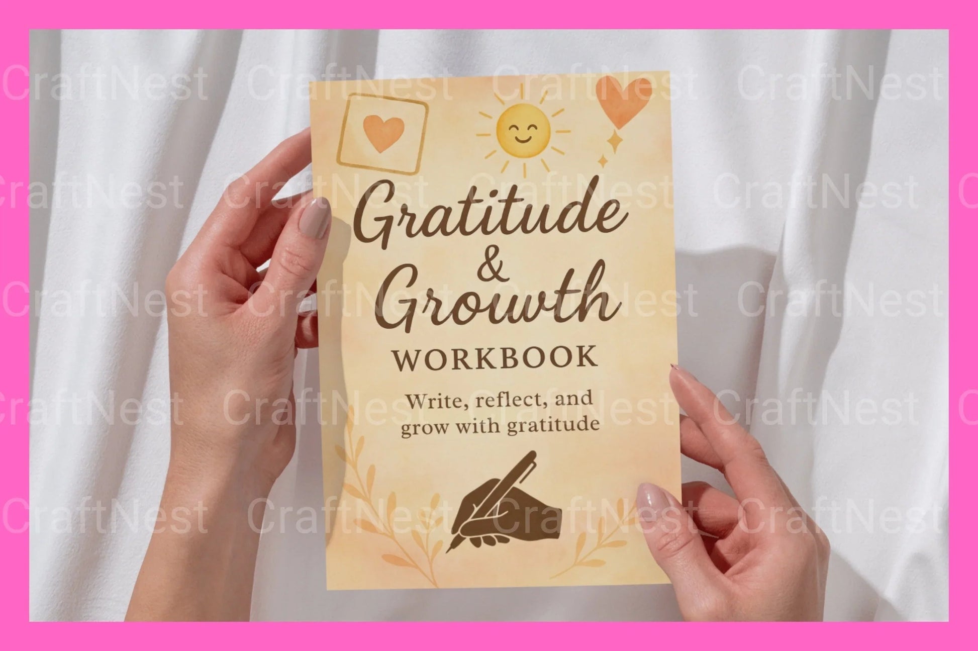 Gratitude Growth Workbook for Personal Development - CraftNest - Digital Crafting and Art