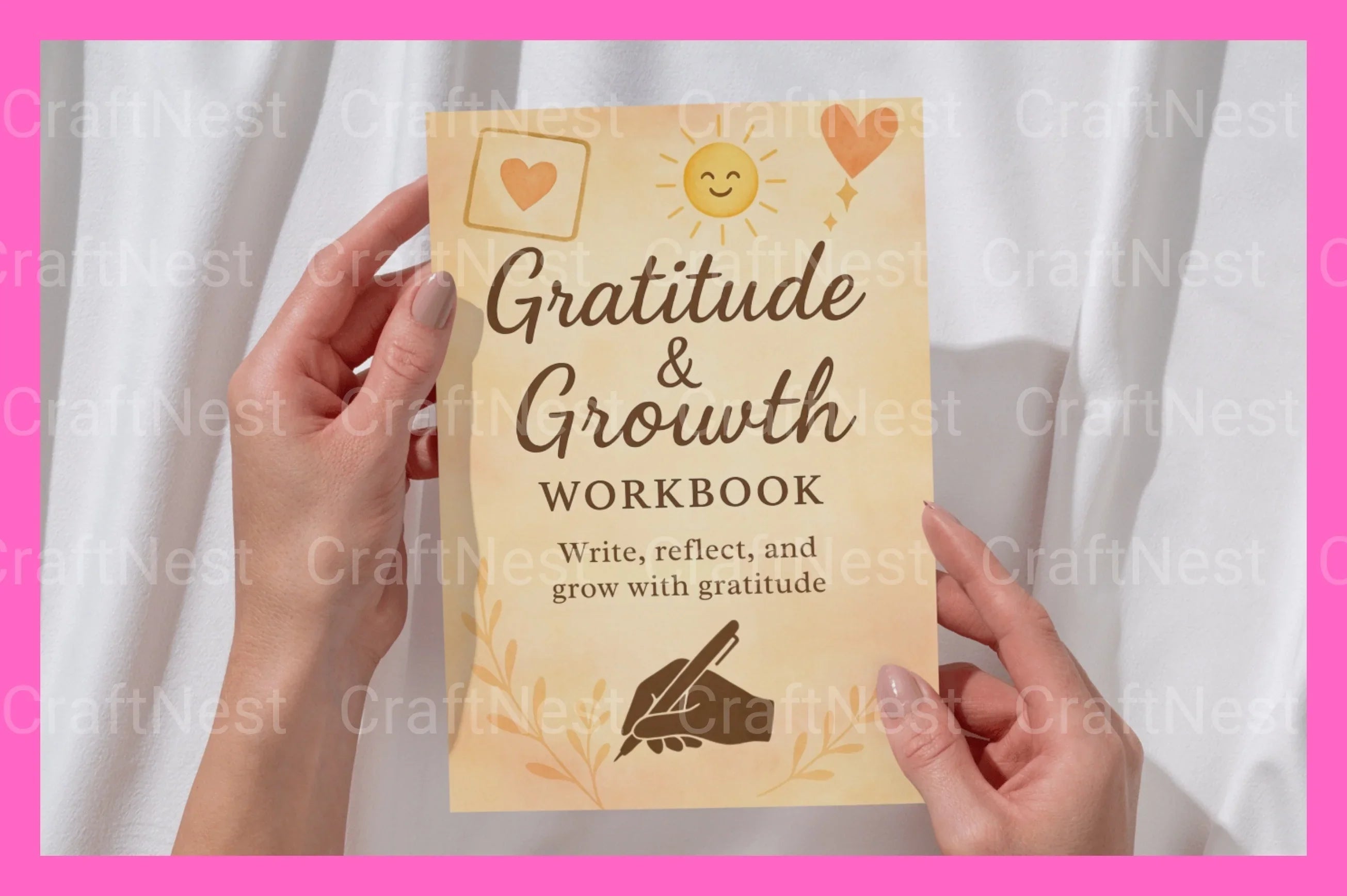 Gratitude Growth Workbook for Personal Development - CraftNest - Digital Crafting and Art