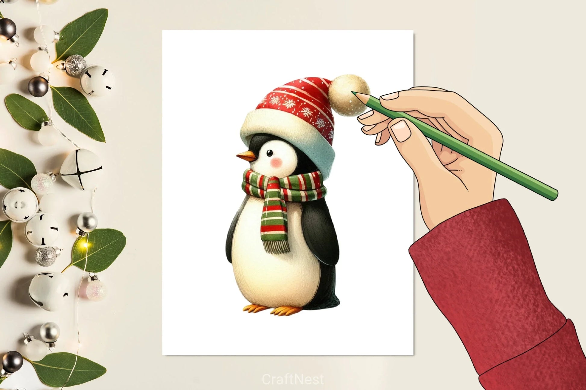 Retro Christmas Clipart Bundle 6 - CraftNest - Digital Crafting and Art