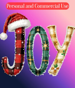 Christmas Flannel Text Clipart Bundle - CraftNest - Digital Crafting and Art