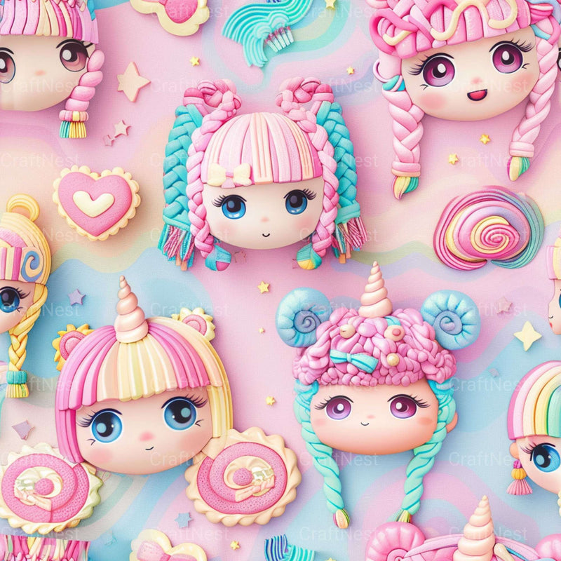 Pastel Doll Textures - CraftNest - Digital Crafting and Art