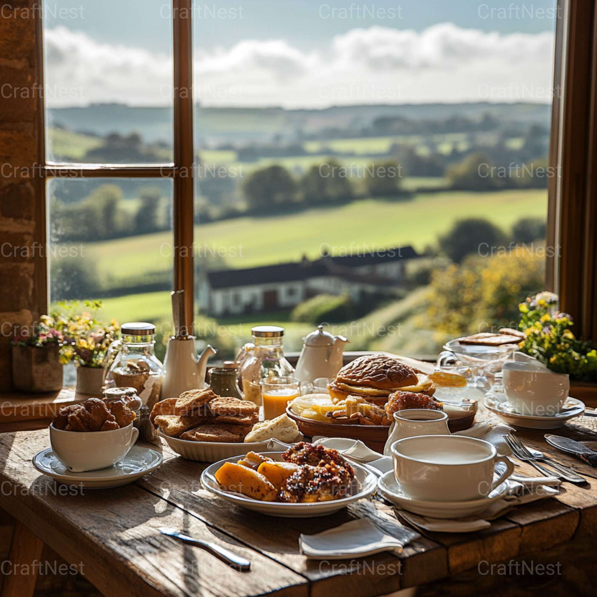 English Breakfast Stock Images - CraftNest - Digital Crafting and Art