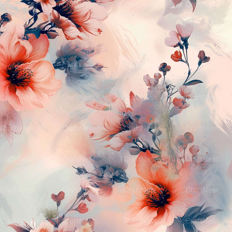 Fluid Floral Textures - CraftNest - Digital Crafting and Art