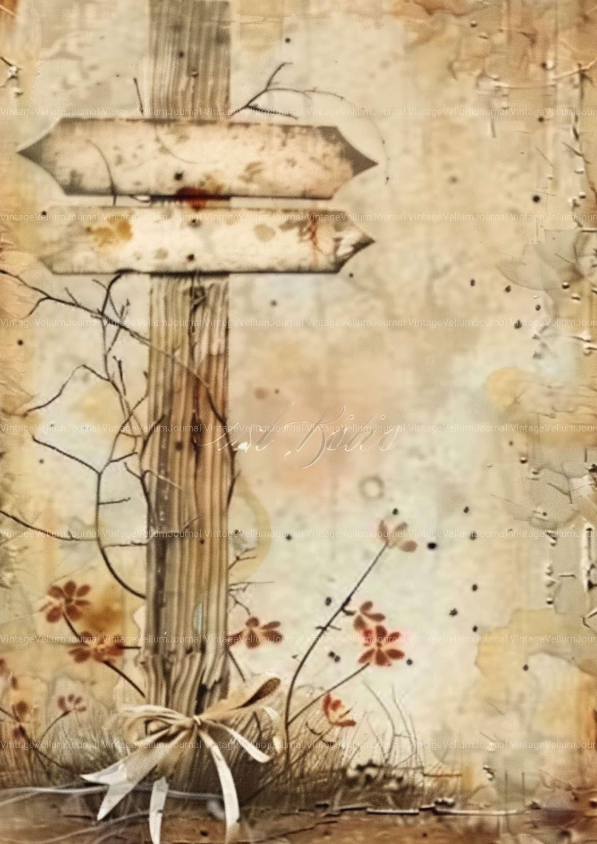 Shabby Chic Rustic Junk Journal Pages - CraftNest - Digital Crafting and Art