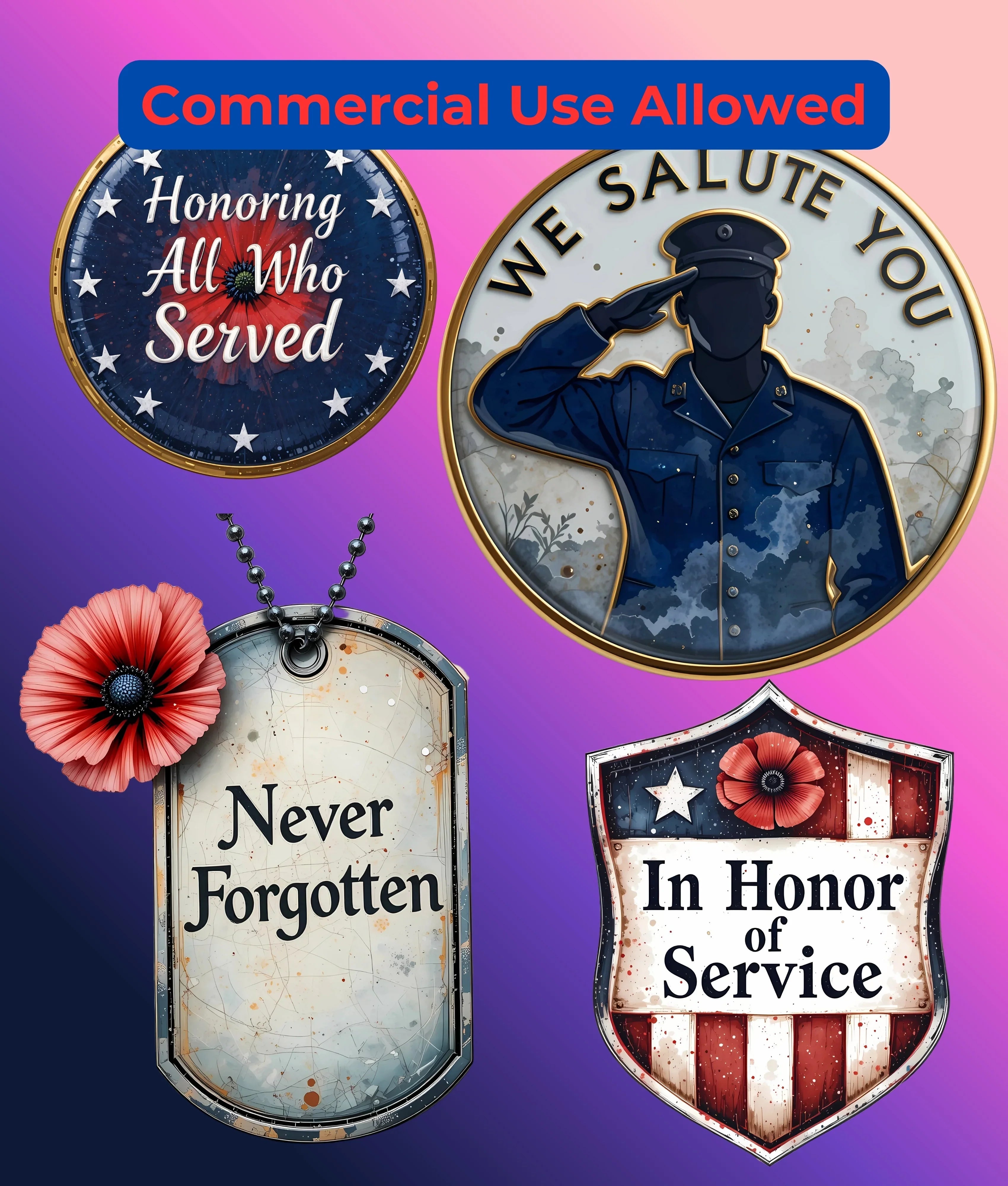 American Valor Clipart Bundle - CraftNest - Digital Crafting and Art