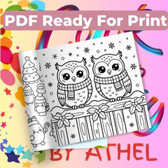 Whimsical Christmas Coloring Books Bundle - CraftNest - Digital Crafting and Art