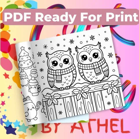 Whimsical Christmas Coloring Books Bundle - CraftNest - Digital Crafting and Art