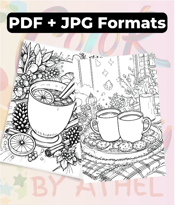 Cozy Winter Coloring Books Bundle - CraftNest - Digital Crafting and Art