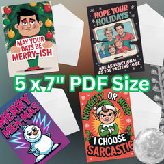 Rude Christmas Cards Clipart Bundle - CraftNest - Digital Crafting and Art