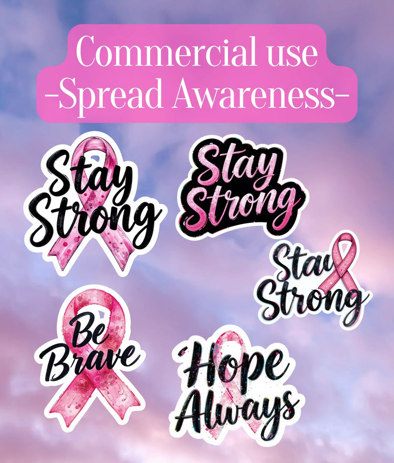 Breast Cancer Awareness Clipart Bundle - CraftNest - Digital Crafting and Art