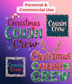 Cousin Crew Christmas Clipart Bundle - CraftNest - Digital Crafting and Art