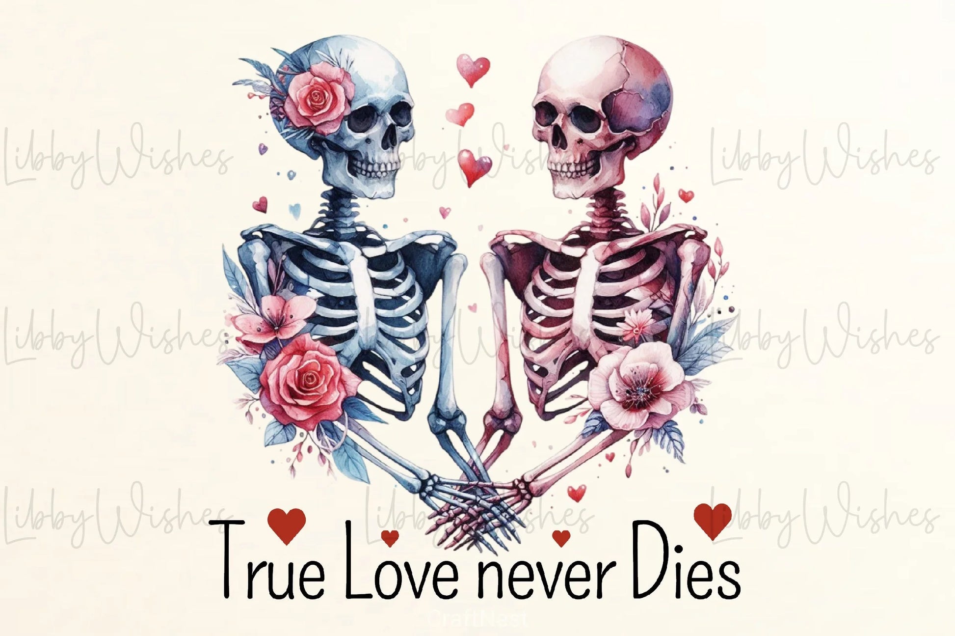 Skeleton Valentine's Day Clipart Bundle 1 - CraftNest - Digital Crafting and Art