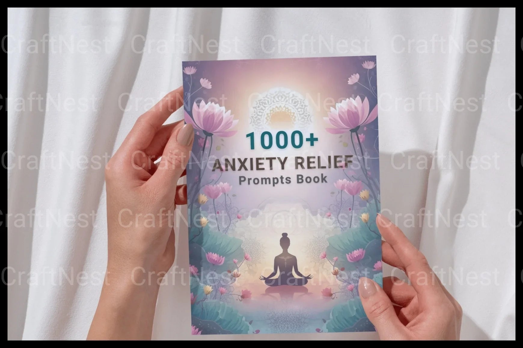 Anxiety Relief Prompts Book for Stress Reduction - CraftNest - Digital Crafting and Art