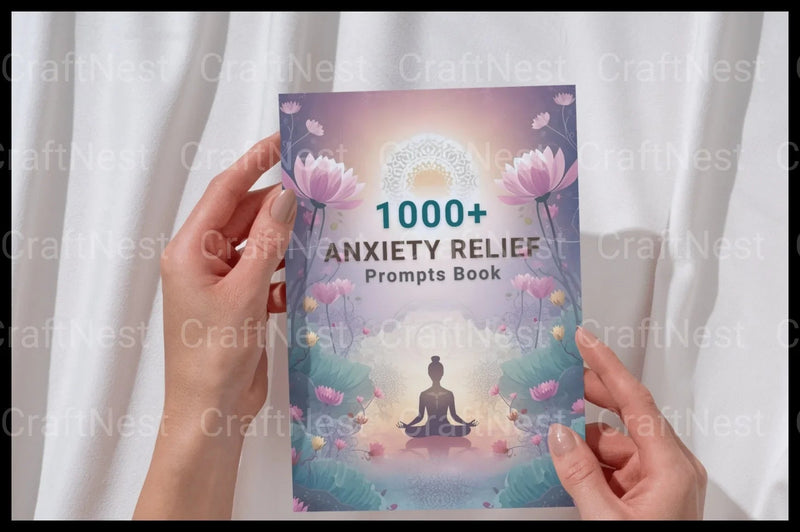 Anxiety Relief Prompts Book for Stress Reduction - CraftNest - Digital Crafting and Art