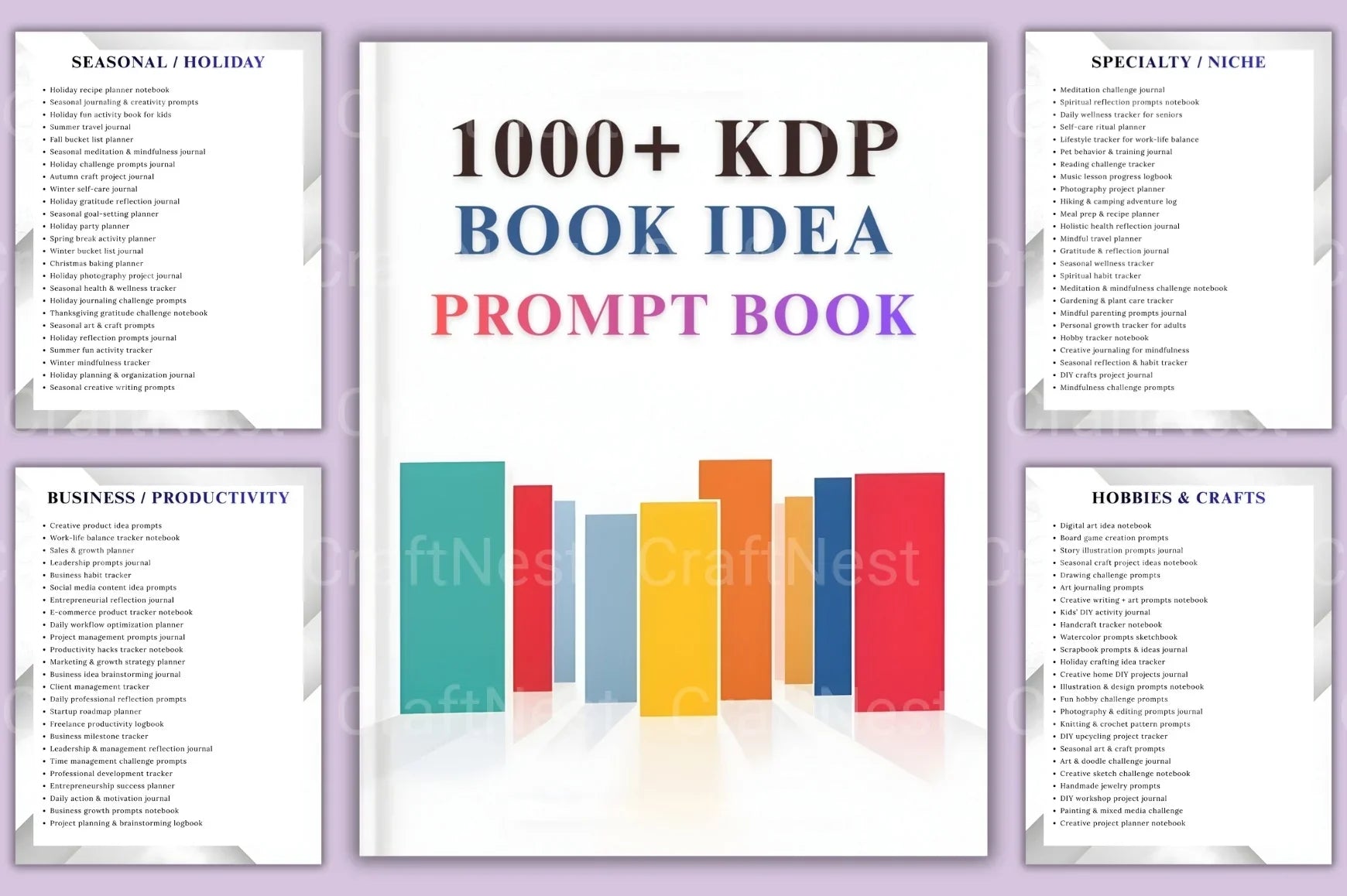 Creative KDP Book Idea Prompt Guide - CraftNest - Digital Crafting and Art