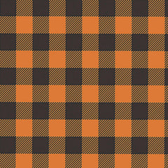 Halloween Plaid Seamless Digital Paper - CraftNest - Digital Crafting and Art