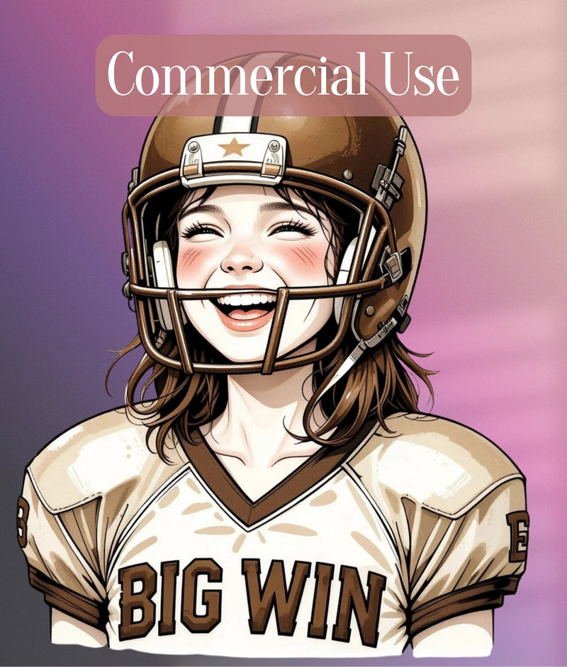 Vintage Football Portrait Clipart Bundle - CraftNest - Digital Crafting and Art