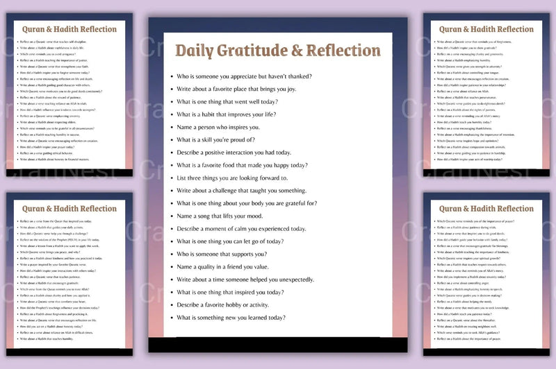 Islamic Mindfulness Prompts for Spiritual Growth - CraftNest - Digital Crafting and Art