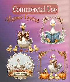 MAMA Goose Clipart Bundle - CraftNest - Digital Crafting and Art