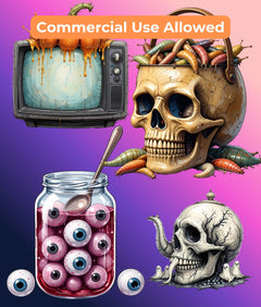 Brainrot Halloween Clipart Bundle - CraftNest - Digital Crafting and Art