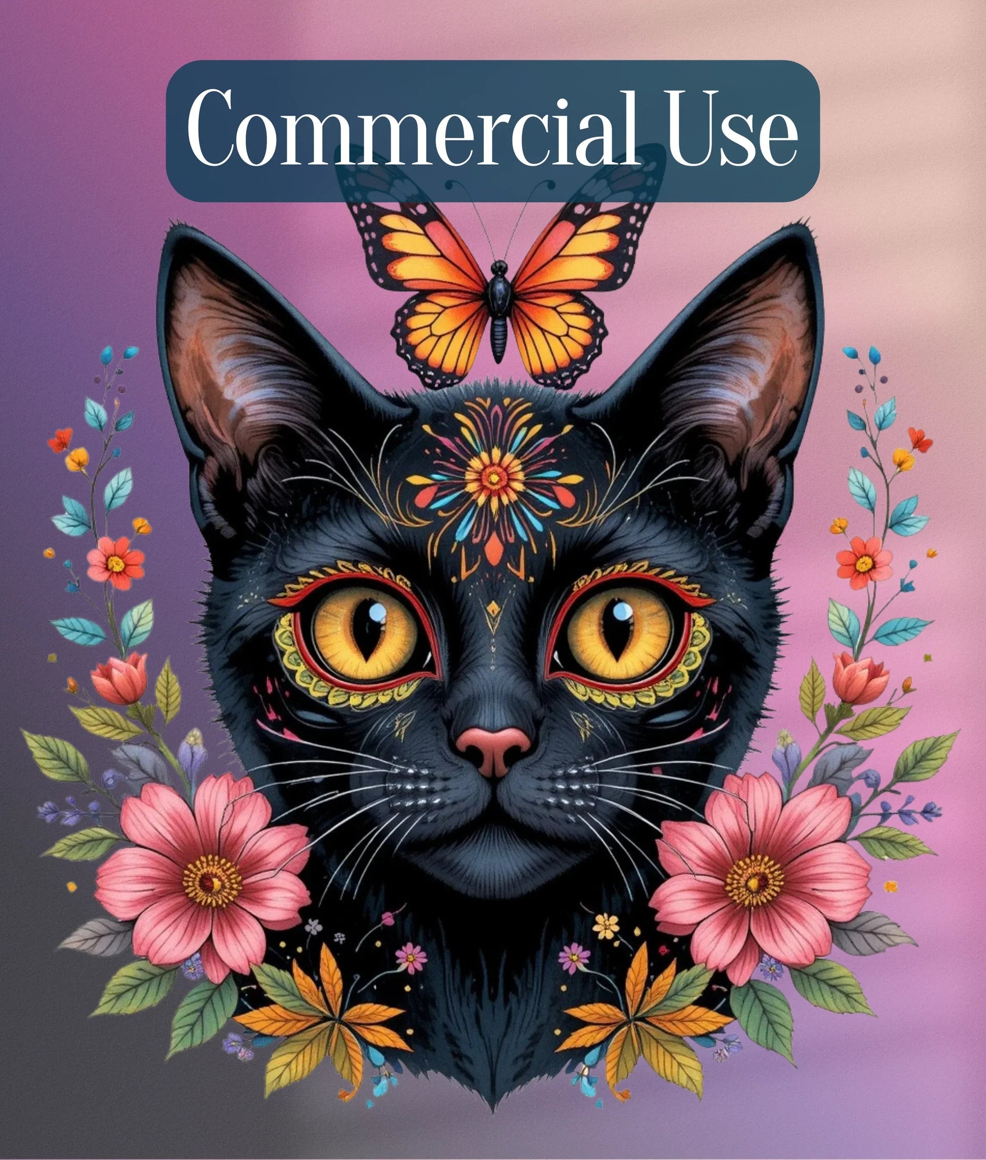 Dia de los Muertos Cats Clipart Bundle - CraftNest - Digital Crafting and Art