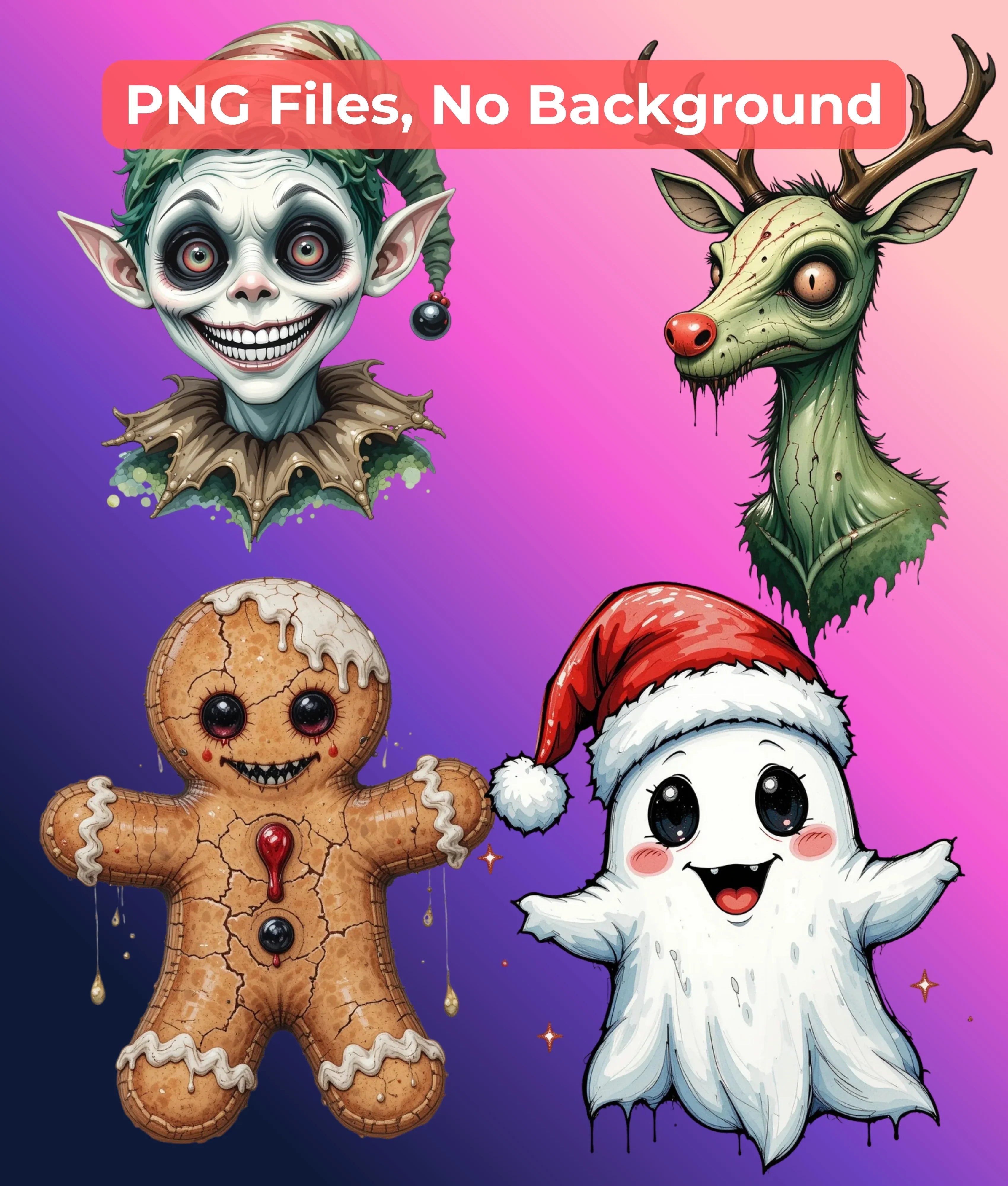 Ultimate Merry Creepmas Clipart Bundle - CraftNest - Digital Crafting and Art