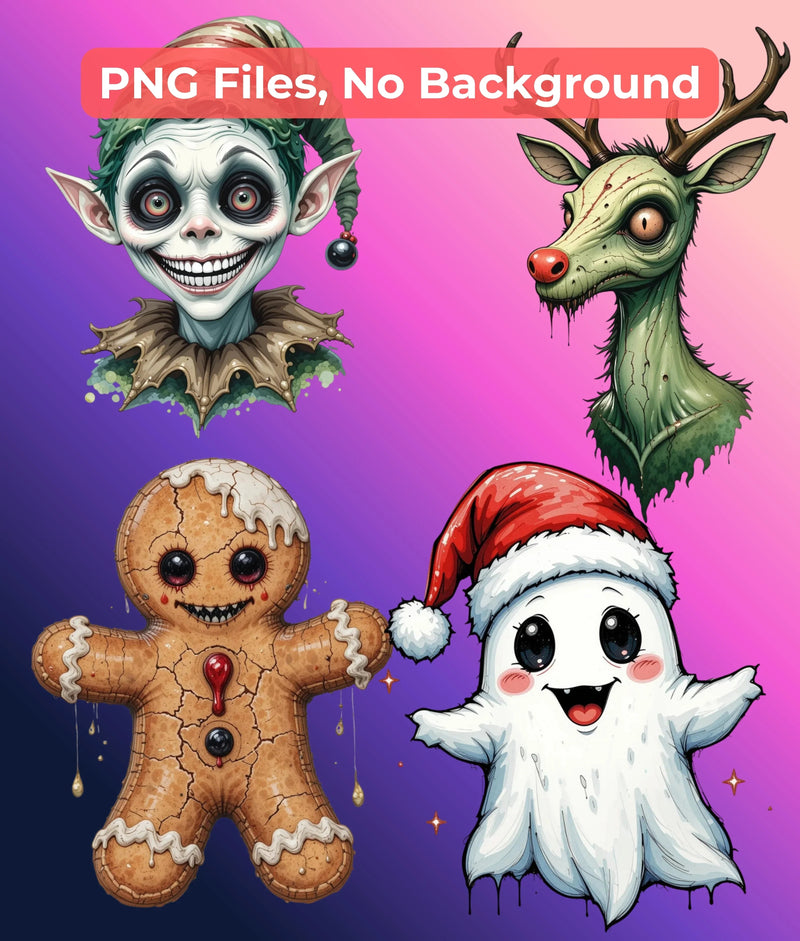 Ultimate Merry Creepmas Clipart Bundle - CraftNest - Digital Crafting and Art