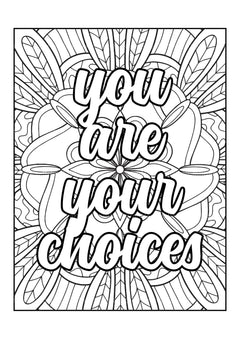 Motivational Quotes Coloring Book 11 - CraftNest - Digital Crafting and Art