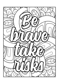 Motivational Quotes Coloring Book 11 - CraftNest - Digital Crafting and Art