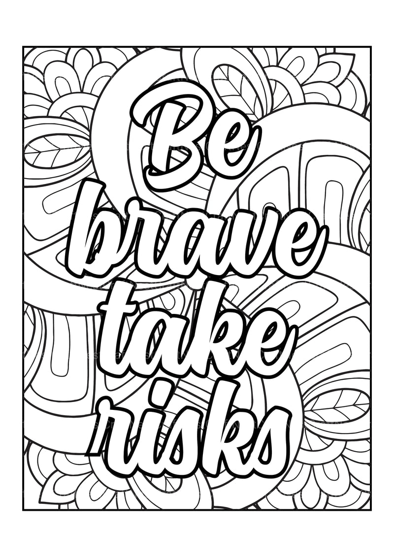 Motivational Quotes Coloring Book 11 - CraftNest - Digital Crafting and Art