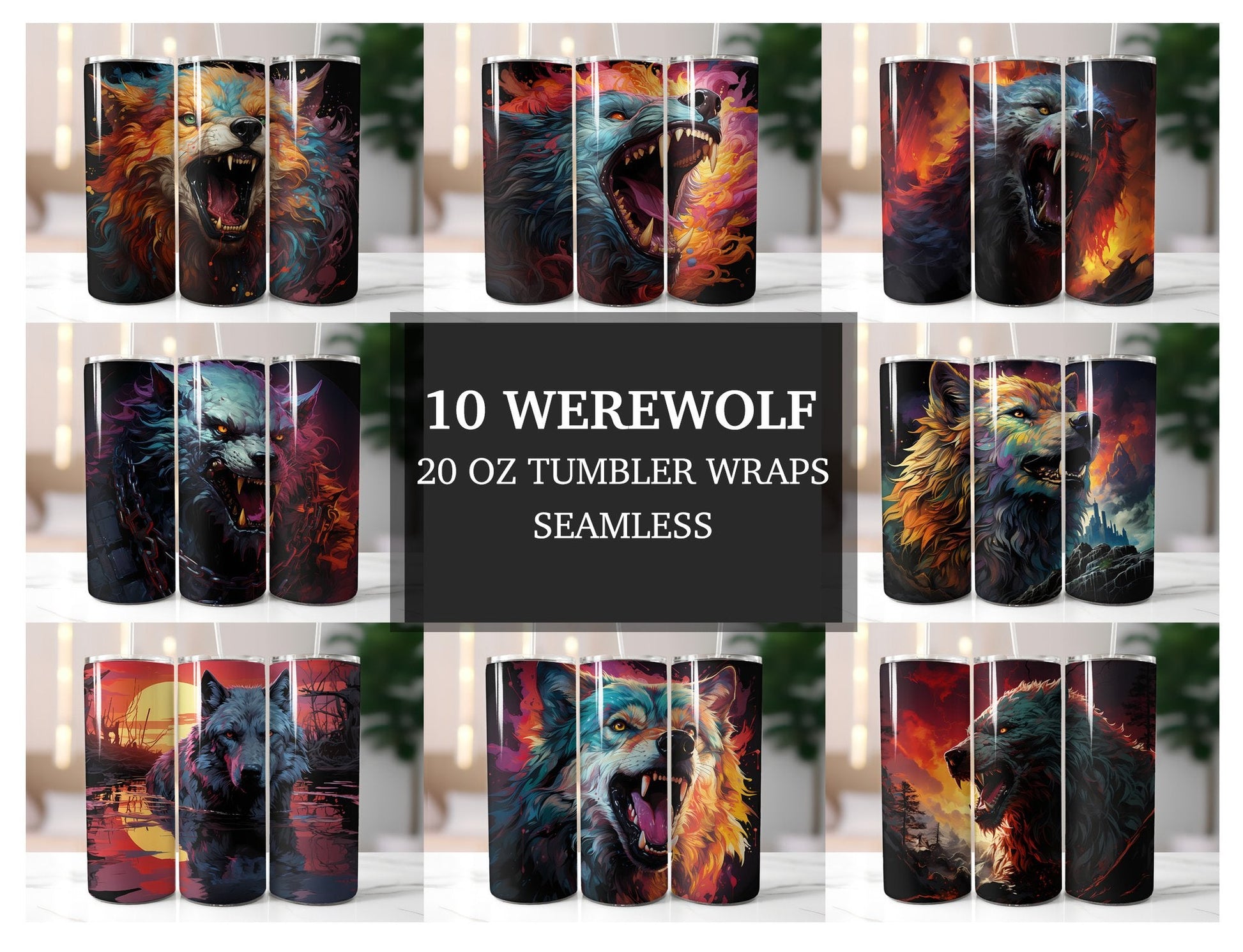 Werewolf Tumbler Wrap - CraftNest