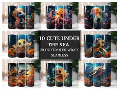 Cute Under the sea Tumbler Wrap - CraftNest