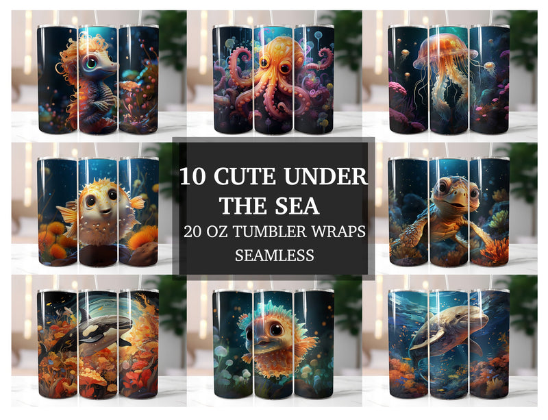 Cute Under the sea Tumbler Wrap - CraftNest