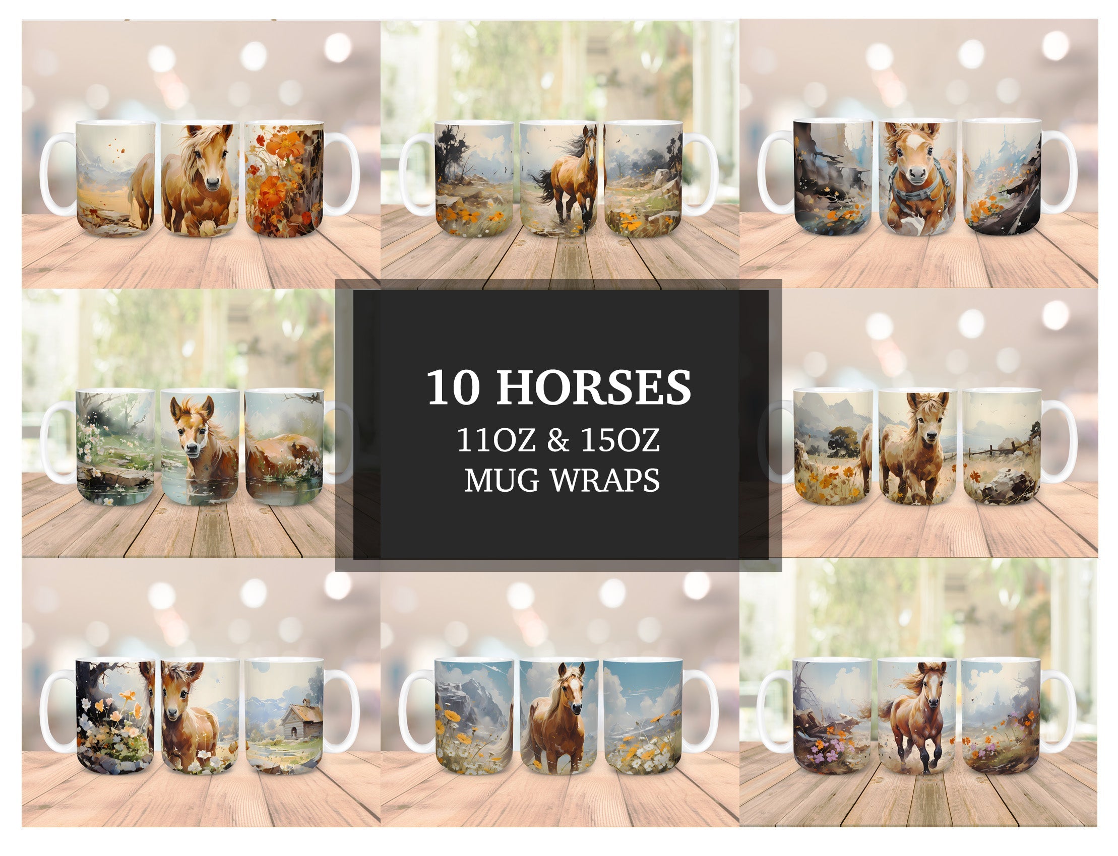 Horse Mug Wrap - CraftNest