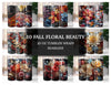 Fall Floral Beauty Tumbler Wrap