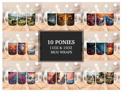 Ponies Mug Wrap - CraftNest