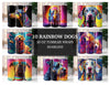 Rainbow Dogs Tumbler Wrap