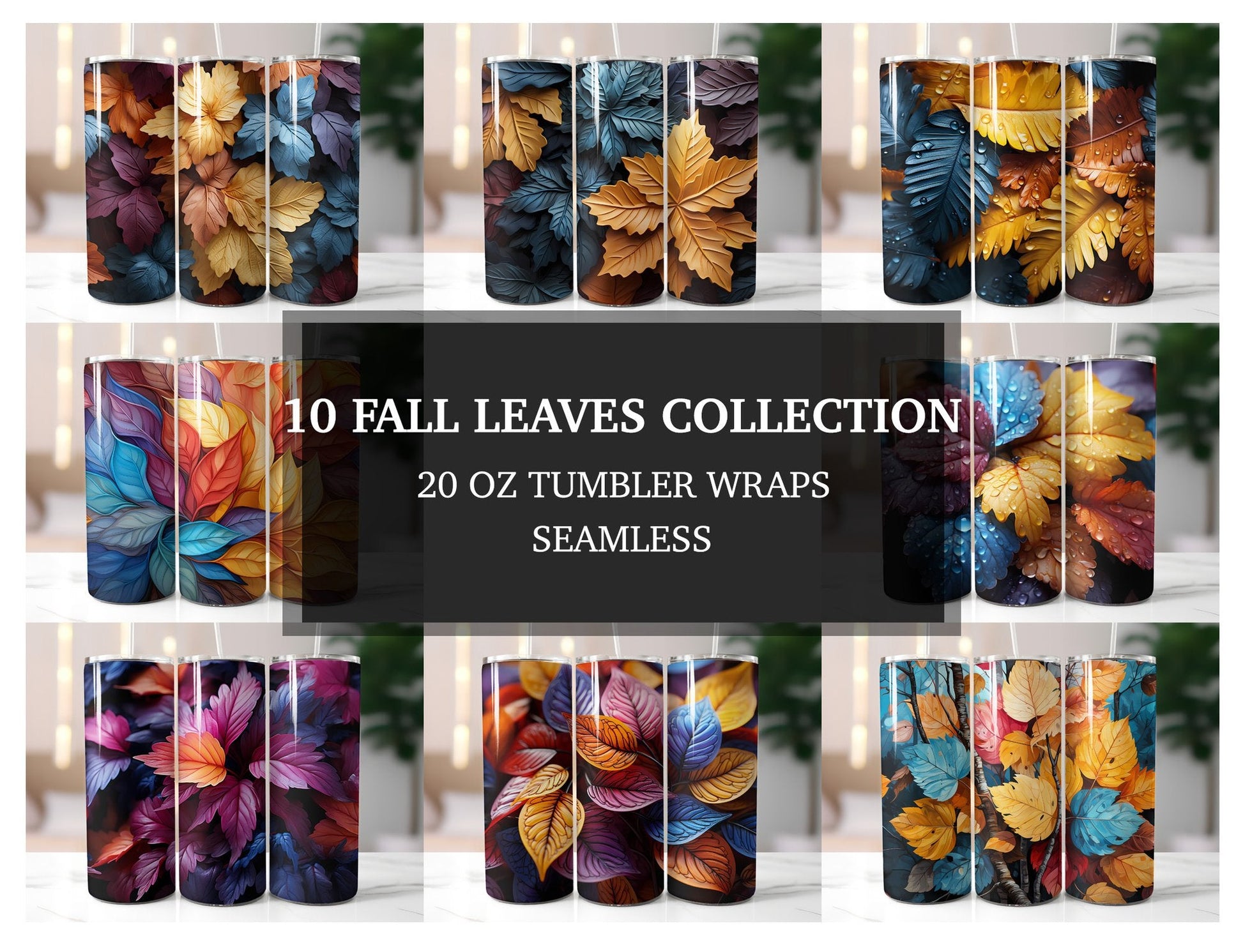 Fall Leaves Collection Tumbler Wrap - CraftNest