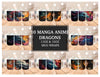 Manga Anime Dragons Mug Wrap