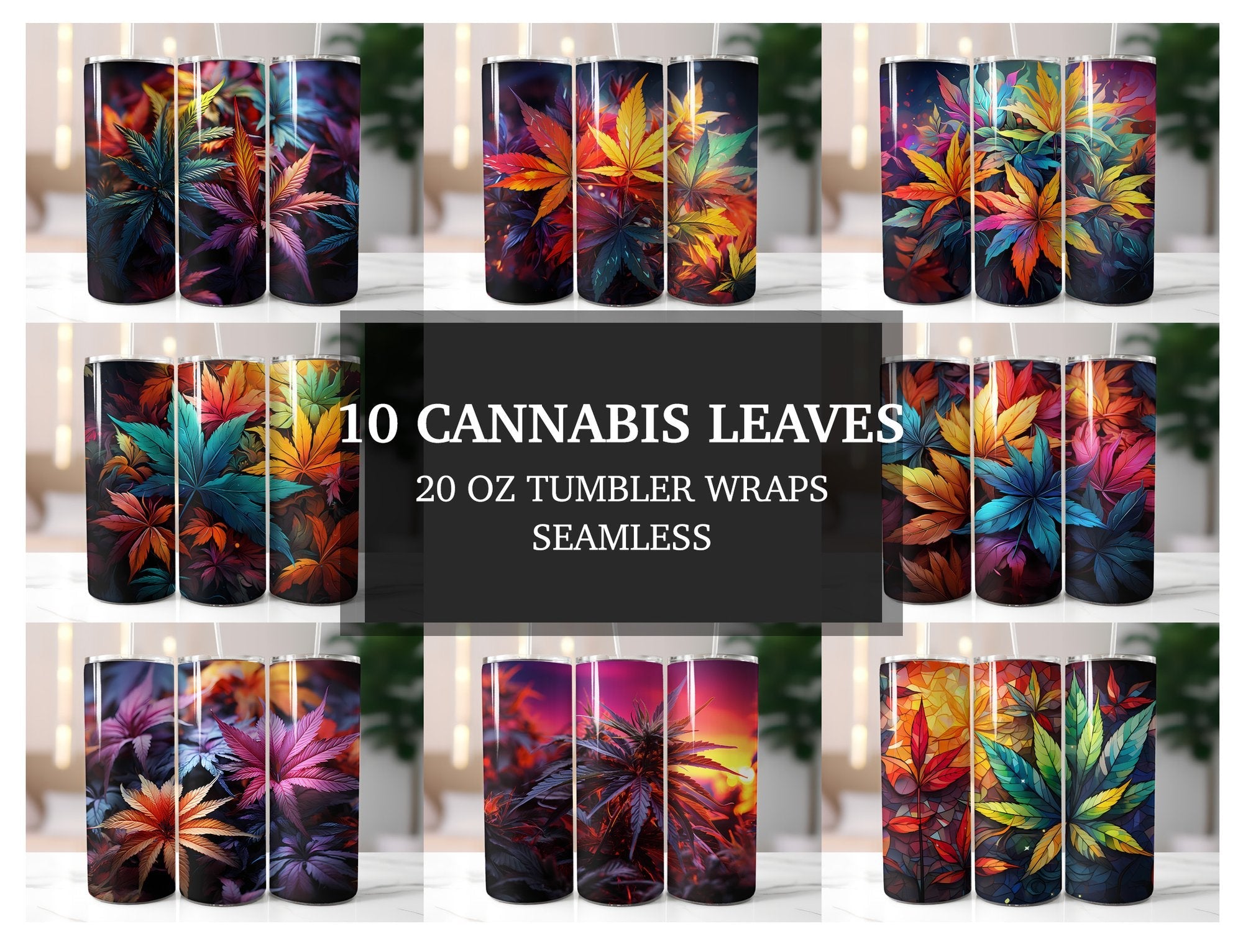 Cannabis Tumbler Wraps - CraftNest