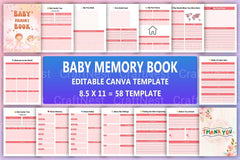 Baby Memory Book: Cherished Keepsake for New Parents - CraftNest - Digital Crafting and Art