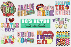 90s Retro Clipart Bundle - CraftNest - Digital Crafting and Art