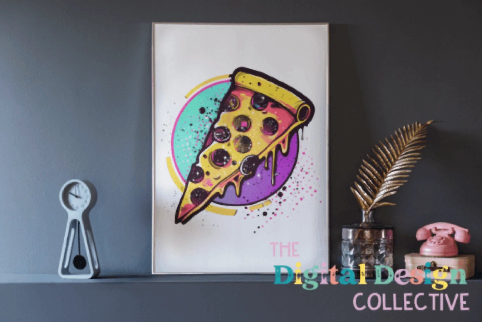 90s Retro Pizza Clipart Bundle - CraftNest - Digital Crafting and Art