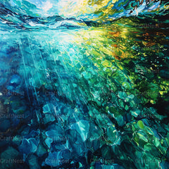 Aquatic Shimmer Texture Papers - CraftNest - Digital Crafting and Art