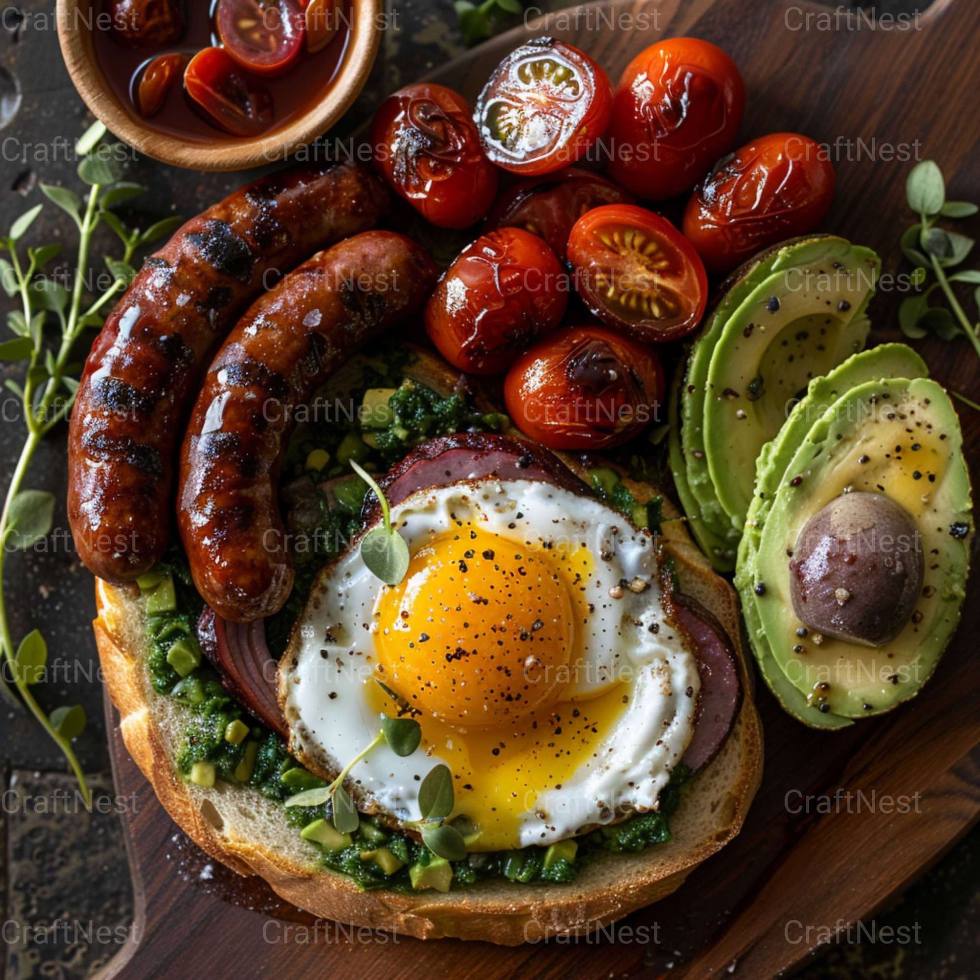 Hearty Breakfast Stock Images - CraftNest - Digital Crafting and Art