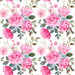 Ink Flowers Seamless Digital Paper - CraftNest - Digital Crafting and Art