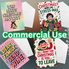 Rude Christmas Cards Clipart Bundle - CraftNest - Digital Crafting and Art